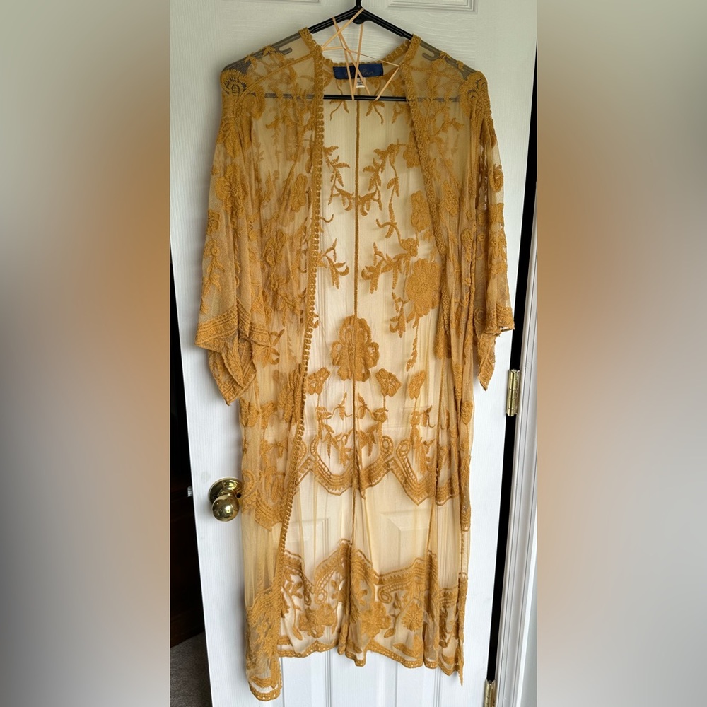Lace Bohemian Cover Up by Blue Rain size SMALL